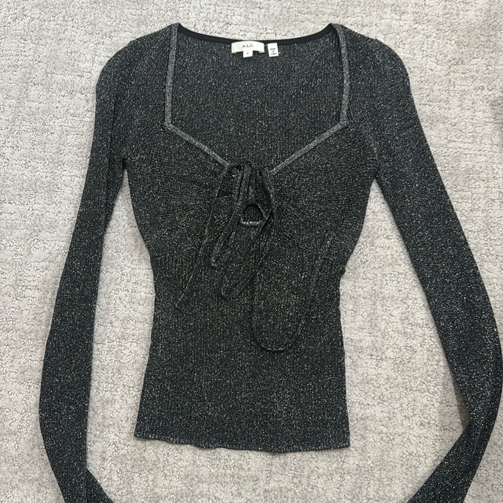 ALC women’s metallic top - size small - worn once